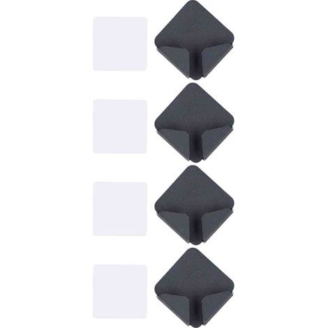 Nopunch – Support De Rangement Pour Câbles D'Alimentation, 4 Pièces, Support Mural Pour Cordon De Prise, Support De Crochet, Noir