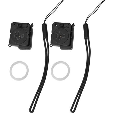 Poignée De Porte Alarme Anti-vol, 2 Pièces, Fenêtre Portable Déclenchée Par Vibration Pour Voyage Voiture Hôtel Noir