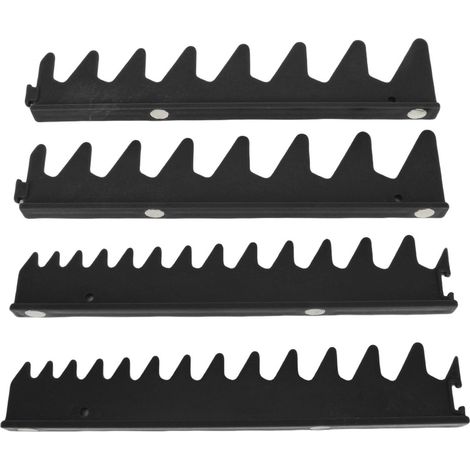 Jeu De Rails De Clés Pour 20 Outils, Support Magnétique En Plastique, Organisateur, Boîte À Outils, Tiroir De Rangement Noir