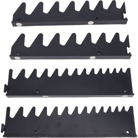 Jeu De Rails De Clé Pour 20 Outils, Support Organisateur Magnétique En Plastique, Boîte À Outils, Accessoires Noir