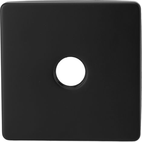 Plaque De Couverture De Bras De Douche Carrée, Bride Décorative Universelle Extra Large En Acier Inoxydable Pour Salle De Bain Noir