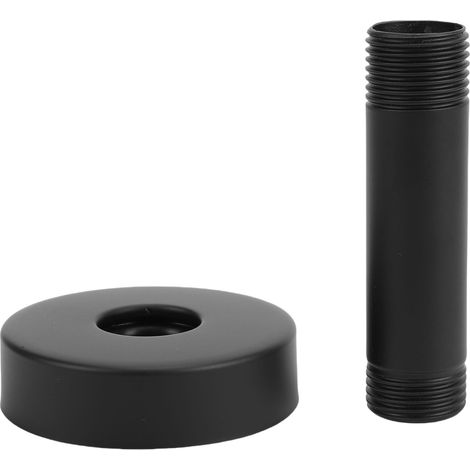 Bras De Douche 3 Pouces Monté Au Plafond En Acier Inoxydable Droit 14 Npt 1/2 Tuyau Pour Pomme De Douche Standard Noir