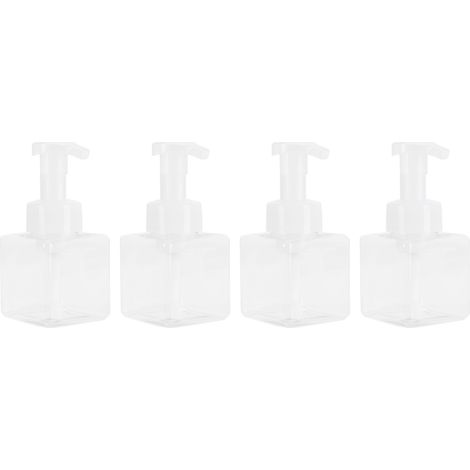 Bouteilles À Pompe En Plastique Transparent De 250ml, 4 Pièces, Distributeur De Savon Moussant, Bouteille De Mousse Rechargeable, Utilisation En Voyage
