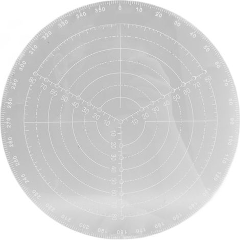 Recherche De Centre Rond Avec Échelles Claires Acrylique Dly Travail Du Bois Boussole Cercles Outils De Dessin Diamètre 20 Cm/7,9 Pouces