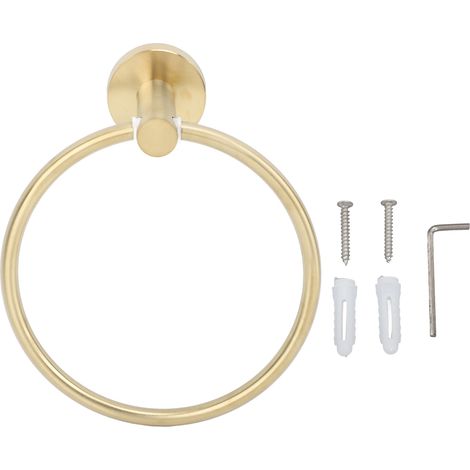 Anneau Porte-serviettes De Salle De Bains En Laiton Antique, Accessoires Muraux Ronds