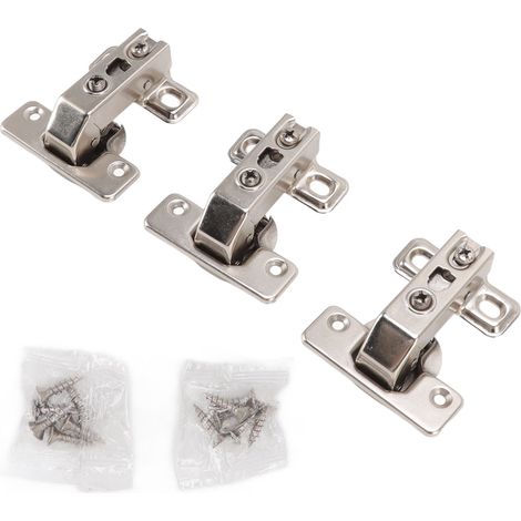 Charnières Pliantes En Alliage De Zinc, 3 Pièces, Ensemble De Charnières À Bras Court Intégré À 180 Degrés, Quincaillerie Pour Armoire, Armoire, Porte, Table