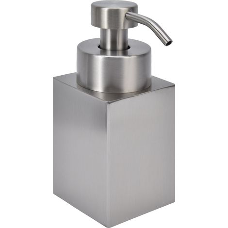 Bouteille De Désinfectant Pour Les Mains, Argent, Grande Capacité, Distributeur À Pression Antidérapant En Acier Inoxydable 304