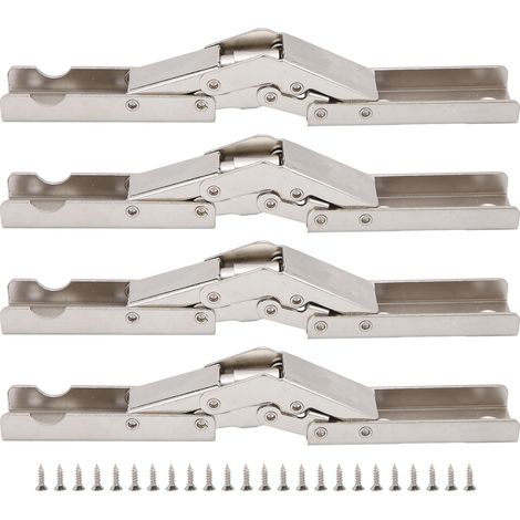 Charnières D'Armoire En Forme De Pont, Fournitures De Quincaillerie Pour Porte De Placard, 4 Ensembles
