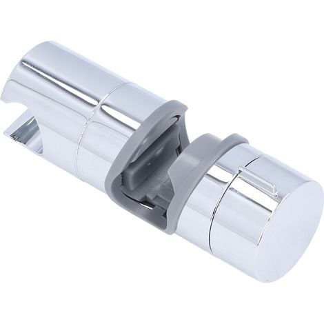 Support De Barre Coulissante De Douche, Pince Droite Réglable À 360 Degrés, Abs Chromé Pour Tuyau De 18 À 25mm