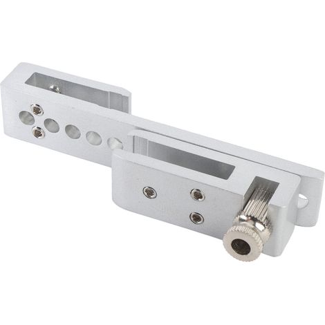 Serrure De Porte Coulissante En Verre, 12 Trous, Loquet De Sécurité En Métal Pour Maison, Hôtel, Salle De Bain, Salle De Douche Sans Cadre, Argent 8mm/0,3 Pouces