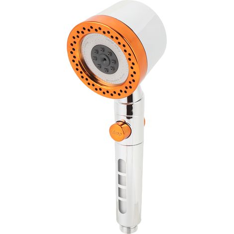 Pommeau De Douche Filtré, Plusieurs Modes, Look Élégant, Boost De Pression, Portable, Pour Usage Domestique, Argent