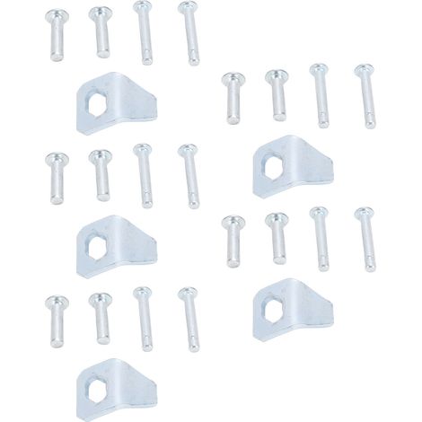 Kit De Feuilles De Métal Adaptées Au Ferme-porte À Moustiquaire Andersen, Plaques En Acier Inoxydable Avec 20 Broches De Remplacement, 5 Pièces