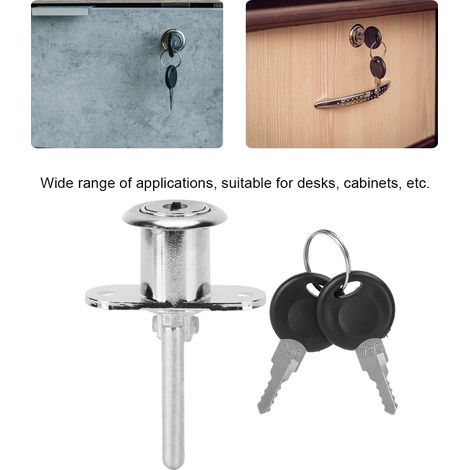 Serrure À Came En Alliage De Zinc, 4 Pièces, Pour Tiroir, Bureau, Triple Armoire, Accessoires De Quincaillerie De Bureau