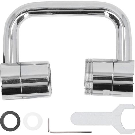 Extension De Robinet En Cuivre Et Acier Inoxydable Abs, Adaptateur De Robinet Rotatif À 1080 Degrés, Diamètre Interne De 22mm