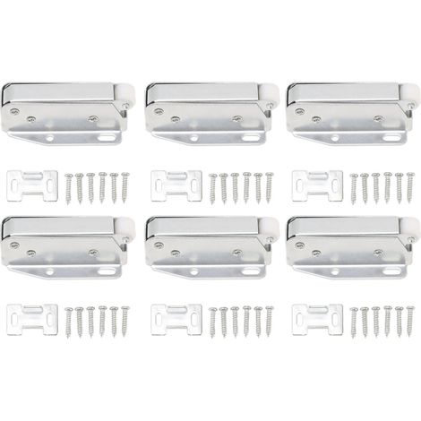 Mini Loquet À Ressort Pour Porte, 6 Pièces, Léger À Ouvrir Pour Armoire
