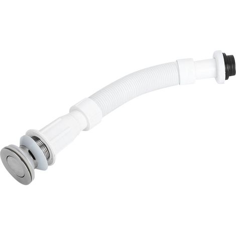 Tuyau De Vidange Simple Pour Lavabo De Cuisine, 37mm, Inodore, Coude En S, Raccord D'Évier À Flux Descendant