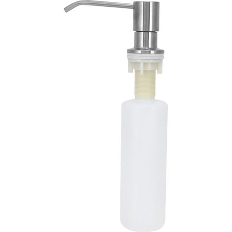 Distributeur De Savon D'Évier De Cuisine Brossé, Rechargeable, Pompe À Lotion Réutilisable, Organisateur De Bouteilles