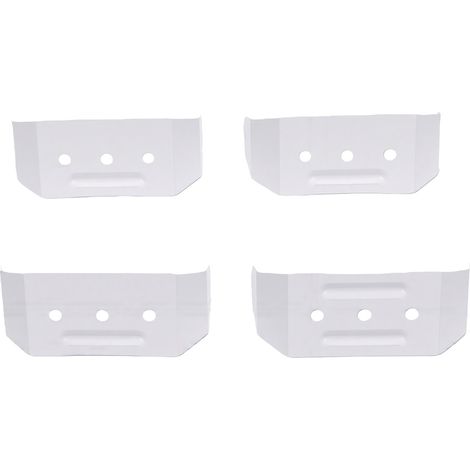 Sangles De Descente De Gouttière En Alliage D'Aluminium Robuste, 4 Pièces, Clips Cachés Pour Becs Verseurs De 2x3 Pouces, Installation Facile Et Polyvalente