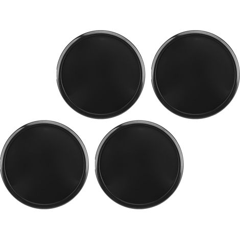 Capot De Moyeu 65mm Noir Universel Abs Métal Lot De 4 Enjoliveur Central Voiture Suv Installation Facile Design Élégant Et Robuste