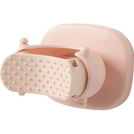 Rosa Wandhalterung Für Mopp Und Wischmopp, Wasserhahnhalterung, Mopphaken, Küchenorganizer, Mopppinzette