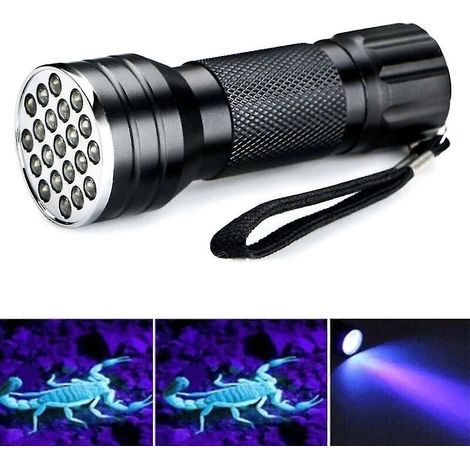 Uv-led-schwarzlicht-taschenlampe – Uv-lampe Mit 21 Leds