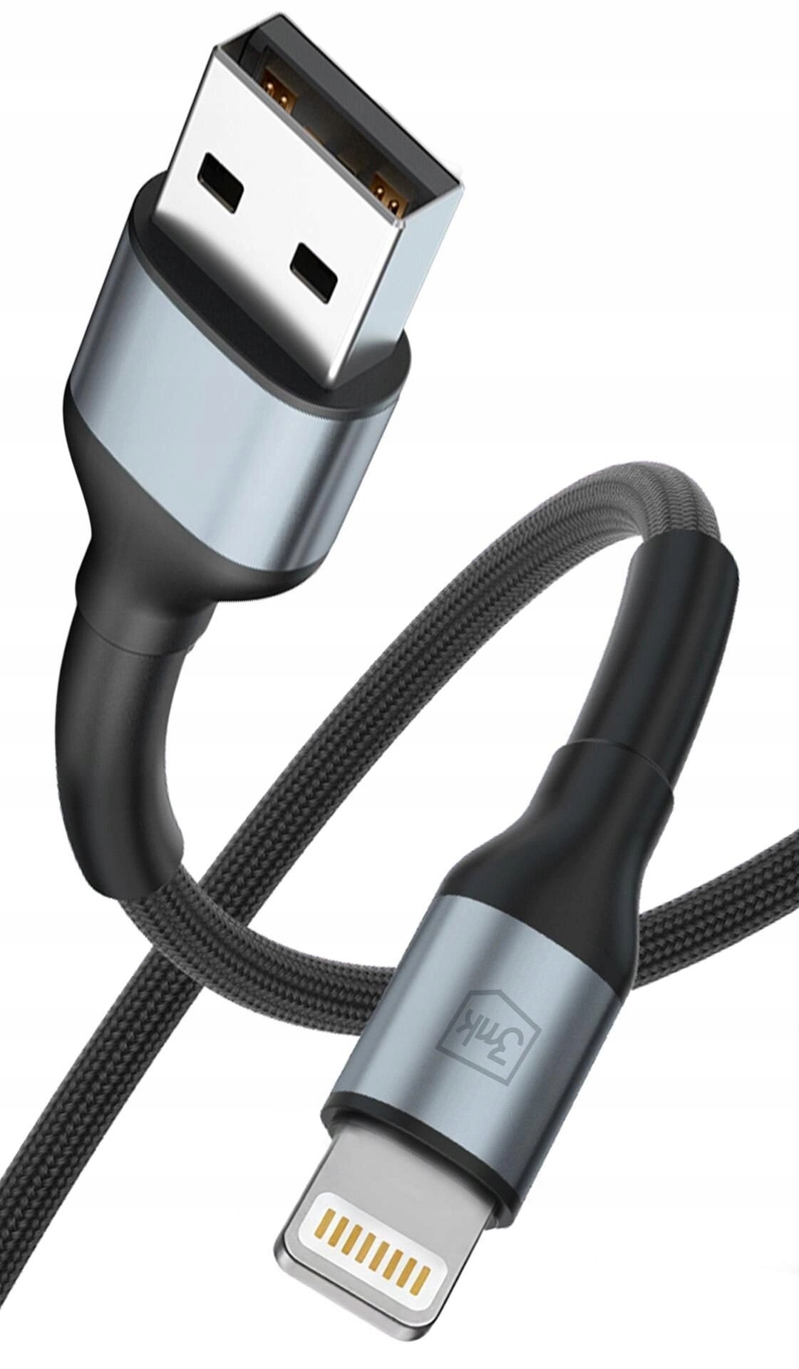 3mk Hyper Cable N-series A Auf Lightning 2m Qc 3.0 5v/2.4a 12w 1 Stück.