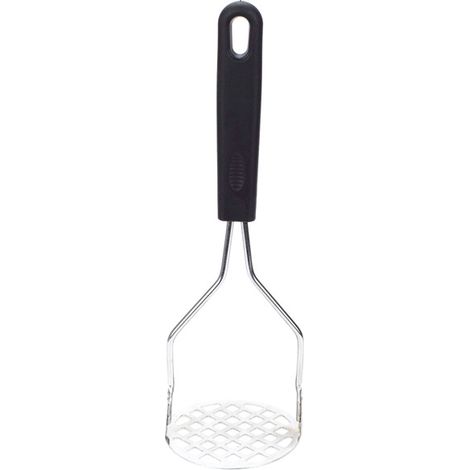 Kartoffelstampfer Aus Schwarzem Edelstahl, Obst- Und Gemüsepresse, Kartoffelstampfer Aus Metall, Robuster Topf