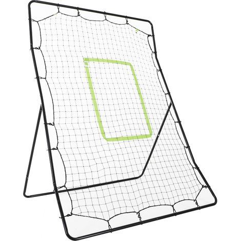 Baseball-rückprallnetz, Witterungsbeständig, Metallrahmen, Grüne Schlagzone, 174h X 123l X 90p Cm