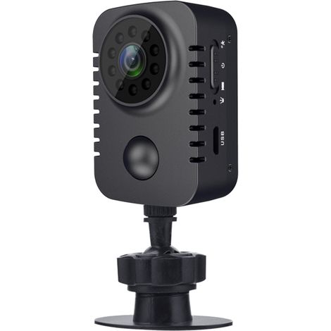 Mini-körperkamera (1080p Full Hd), Sicherheitskamera, Taschenformat, Nachtsicht, Bewegungserkennung, Kleine Autokamera, Pir-standby-videorekorder
