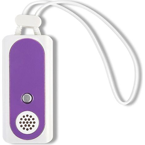 Tragbarer Einbruchmelder Mit 91 Db Und Taschenlampe Für Die Sicherheit Ihrer Tür, Ihres Büros, Ihrer Wohnung Oder Ihres Hotels (lila).