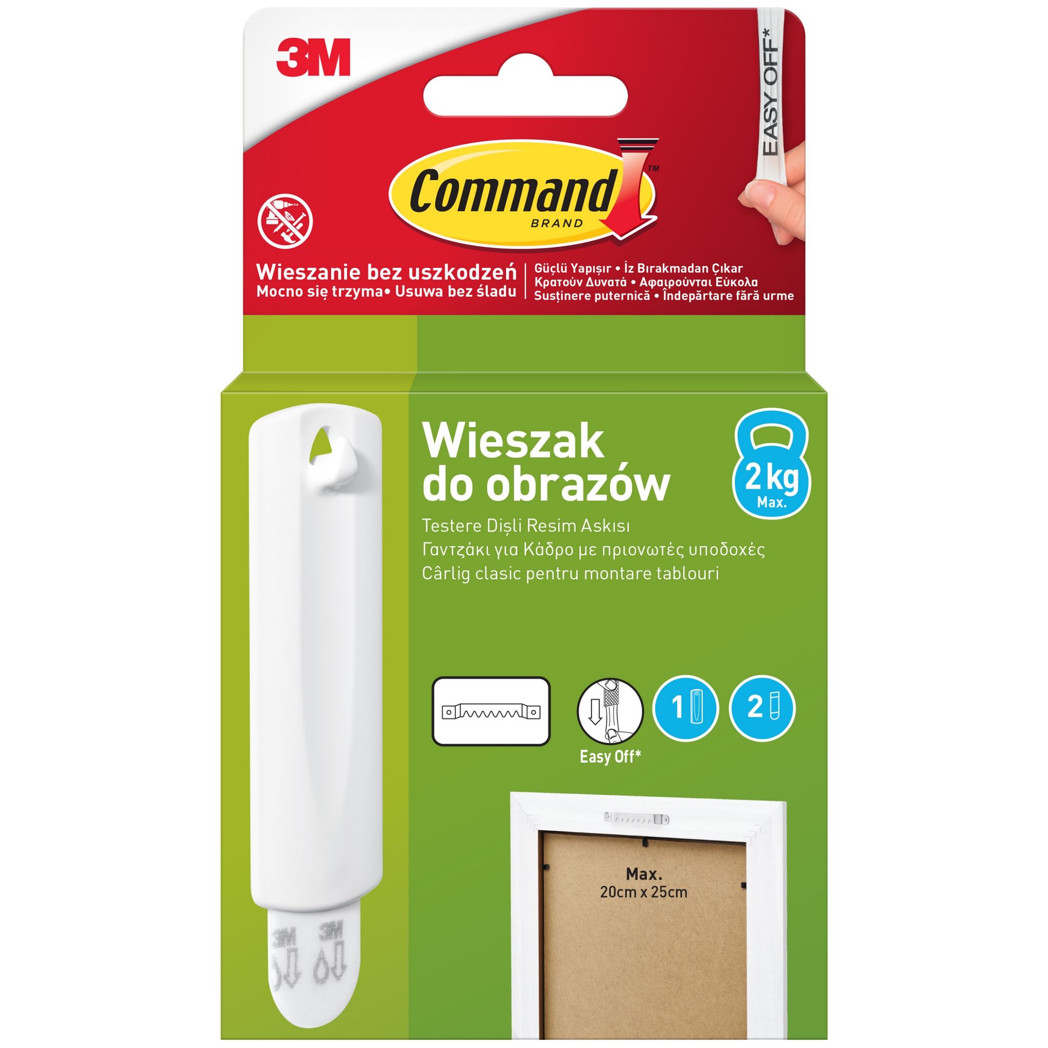 Command Bilderaufhänger Mit Hakenbefestigung Bis 2 Kg