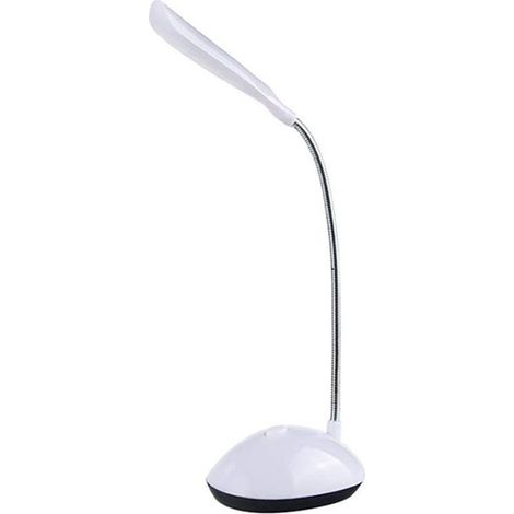 Led-tischleuchte, Schreibtischlampe, Augenschutzlampe, 360° Drehbare Leselampe, Weiß, 1 Stück