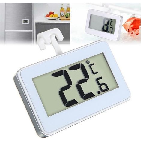 3er-pack Digitales Kühlschrank- Und Gefrierschrankthermometer: Gut Lesbares Lcd-display (weiß)