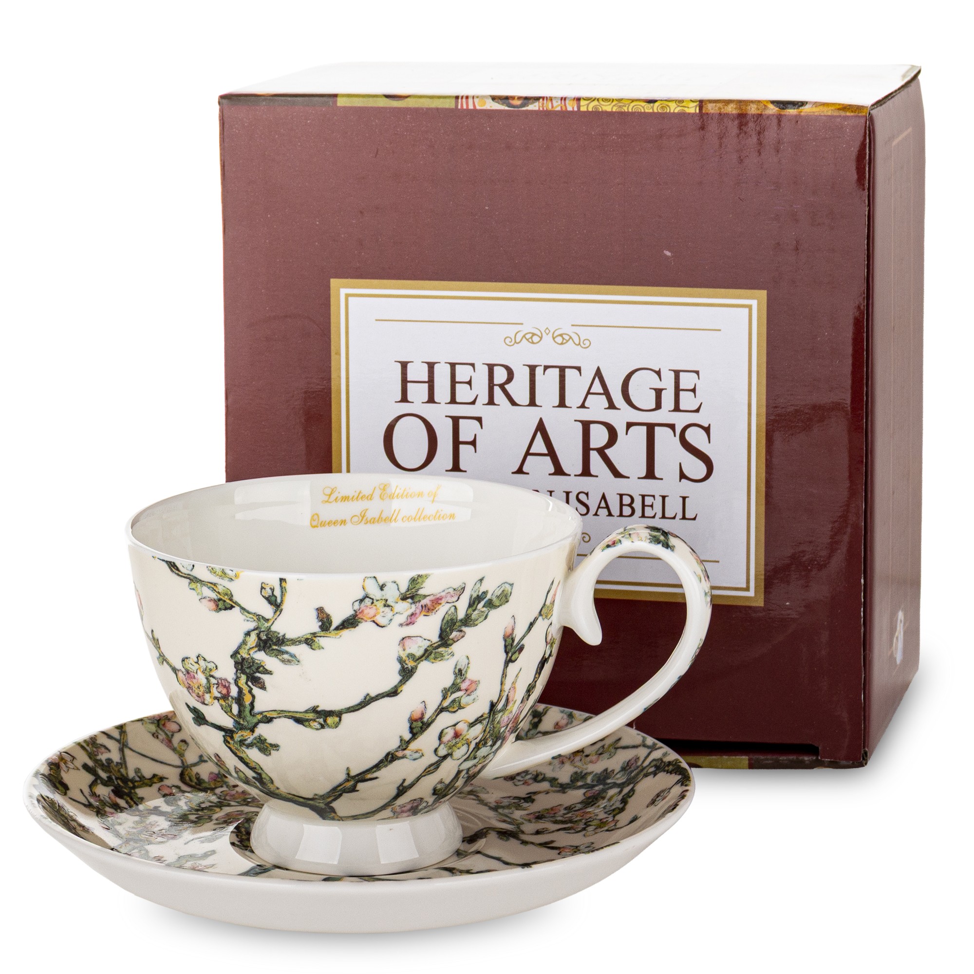 Tasse Mit Untertasse, 250 Ml, Porzellan, Mehrfarbig