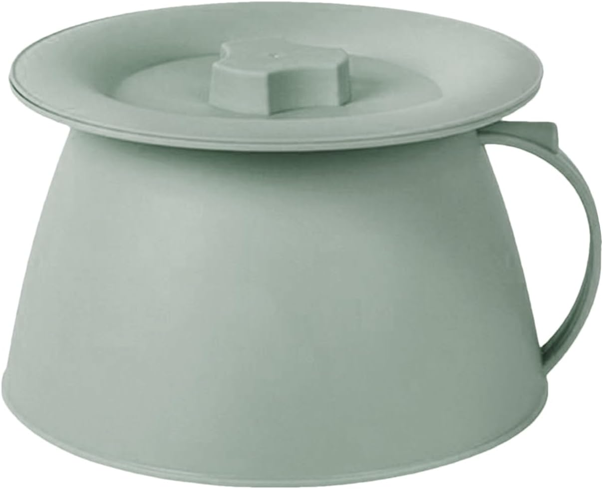 Tragbarer 1,5-liter-nachttopf – Robustes Pp Mit Deckel – Hygienisches, Geruchsdichtes Becken – Für Erwachsene Und Kinder – Für Zuhause Und Unterwegs – 22,3 Cm