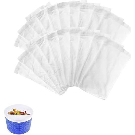Pool Skimmer Socks,chaussettes De Skimmer, Chaussette Skimmer Piscine, Prefiltre Skimmer Réutilisable Et Super Élastique Pour Peuvent Emprisonner Pollen,feuilles,cheveux,l'huile,les Insectes(20pcs)
