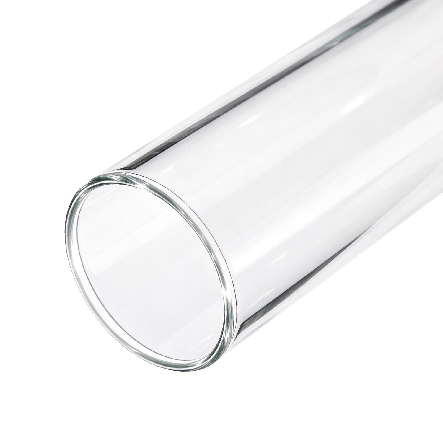 Jiubiaz Ersatzglas Glasrohr Ø 8 X 100 Cm, 3 Mm Borosilikatglas, Glasröhre Für Feuerrohr Feuersäule Pelletfackel