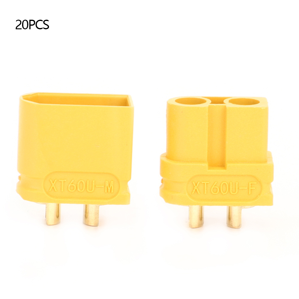 10 Paar Xt60u Hochstrom-steckverbinder Aus Vergoldetem Messing, Stecker Auf Buchse, Für Rc-modellflugzeuge