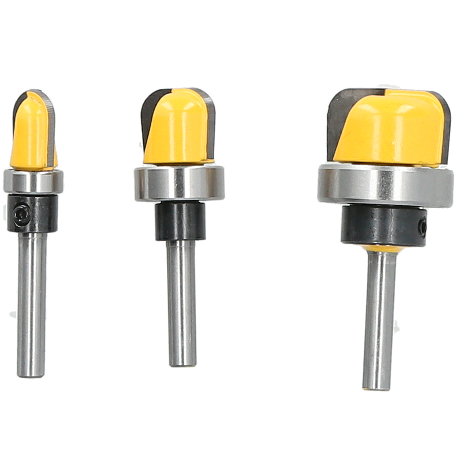 Set Mit 3 Hochfesten 6-mm-schaftfräsern Für Holzbearbeitung Und Fräsarbeiten
