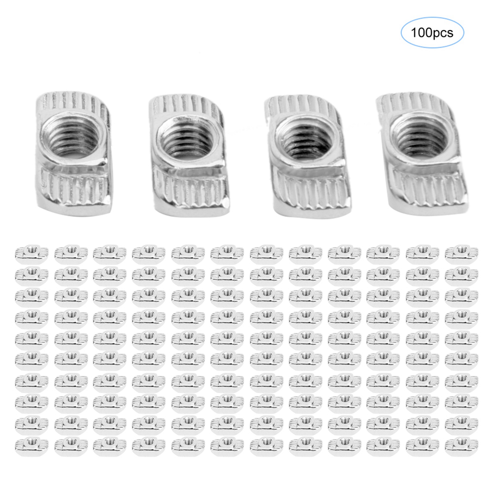 100 Stück Europäische Standard-30t-gewindemuttern Für M6-aluminiumprofile