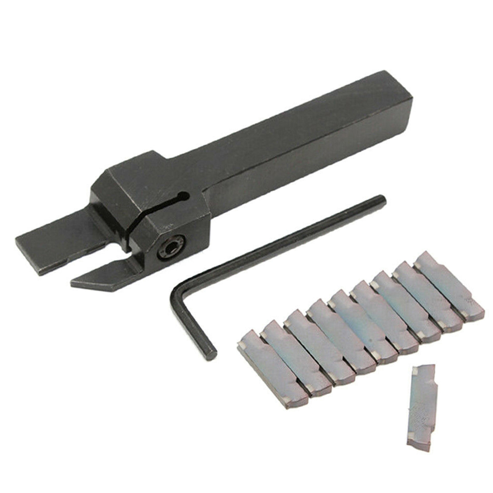Mgehr1212-3 Einstich- Und Abstechwerkzeughalter Für Drehmaschinen + Mgmn300 Wendeschneidplatten + Schraubenschlüssel