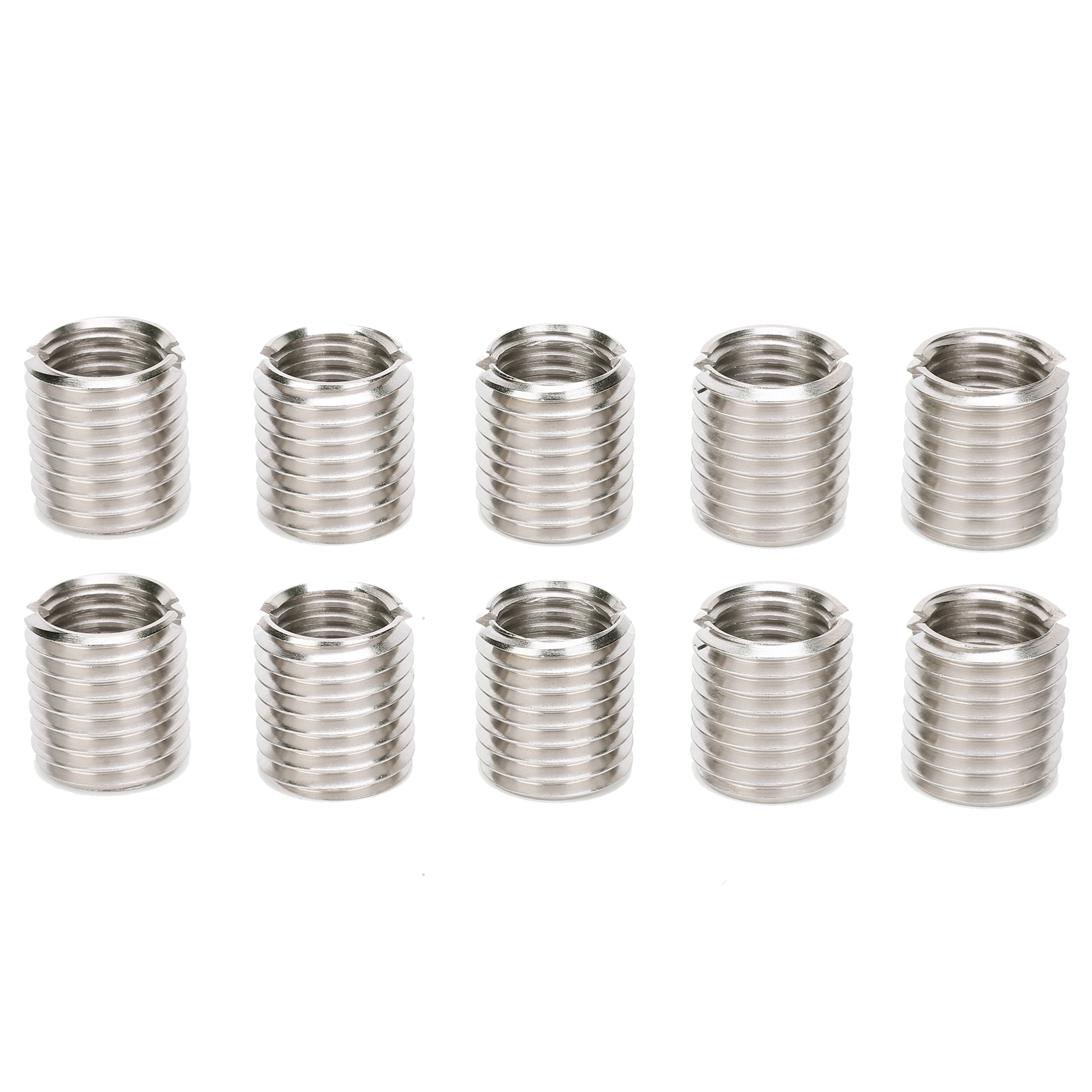 10 Stück Einschraubmuttern Aus Edelstahl 303, Innengewinde M16x2, Außengewinde M20x2,5, 22 Mm Länge, Gewindereparatur