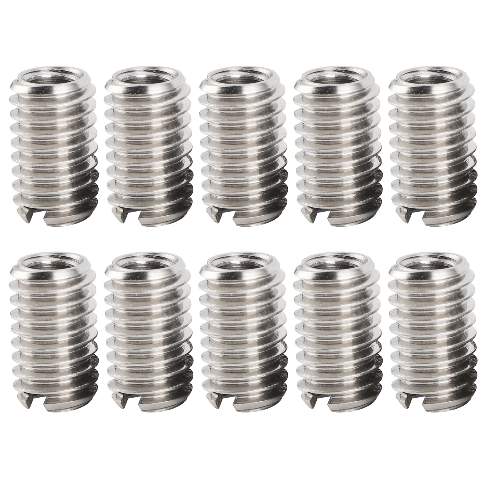 10 Stück M4x0,7 Innengewinde-reparatureinsätze, M6x1,0 Außengewinde-reduzierstück, Edelstahl 303 Für Computer, Leuchten, Formen, Maschinen