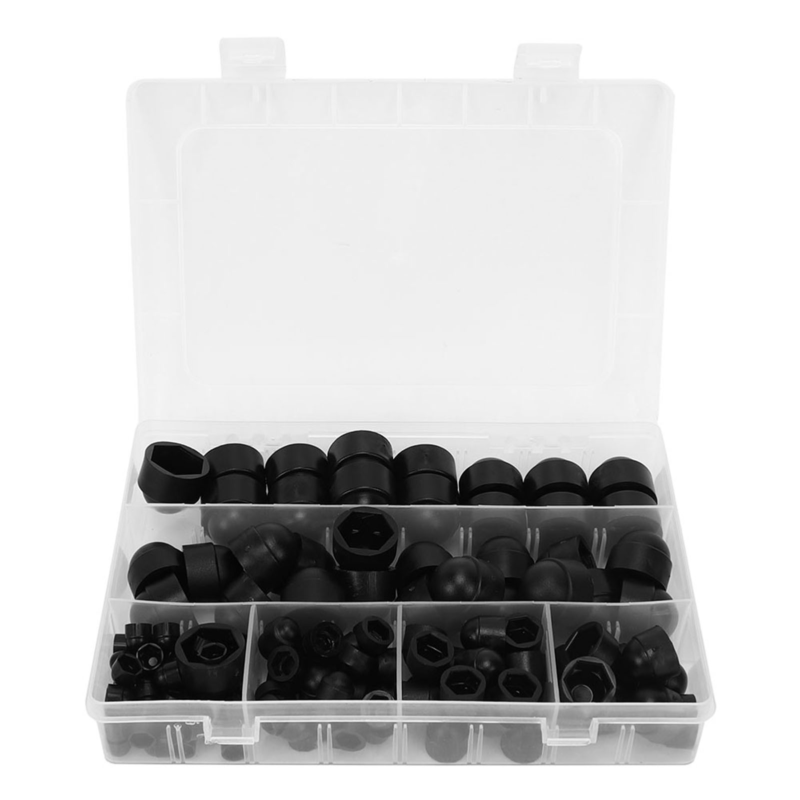 145 Schwarze Pe-sechskantmutterkappen, Schraubenkappen, Schutzbefestigungen, Industriezubehör M4-m12 Wj-10-0005 Für Kfz, Heimwerkerbedarf, Motorrad, Kabelmanagement