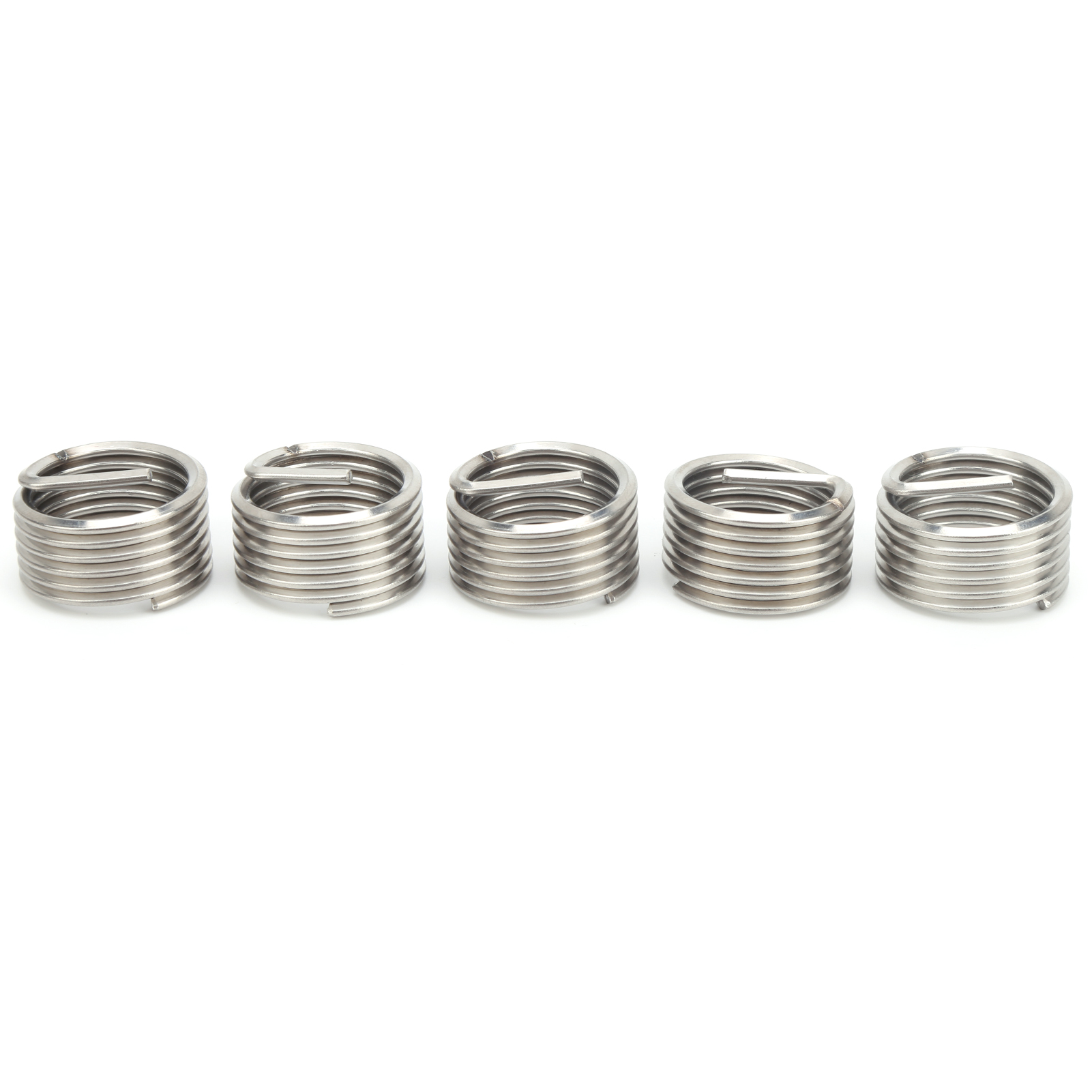 Satz Mit 5 Gewindeeinsätzen Aus Edelstahldraht Sus304, Gewindehülse Zur Reparatur Von Schraubenlöchern, M22x2,5x1d