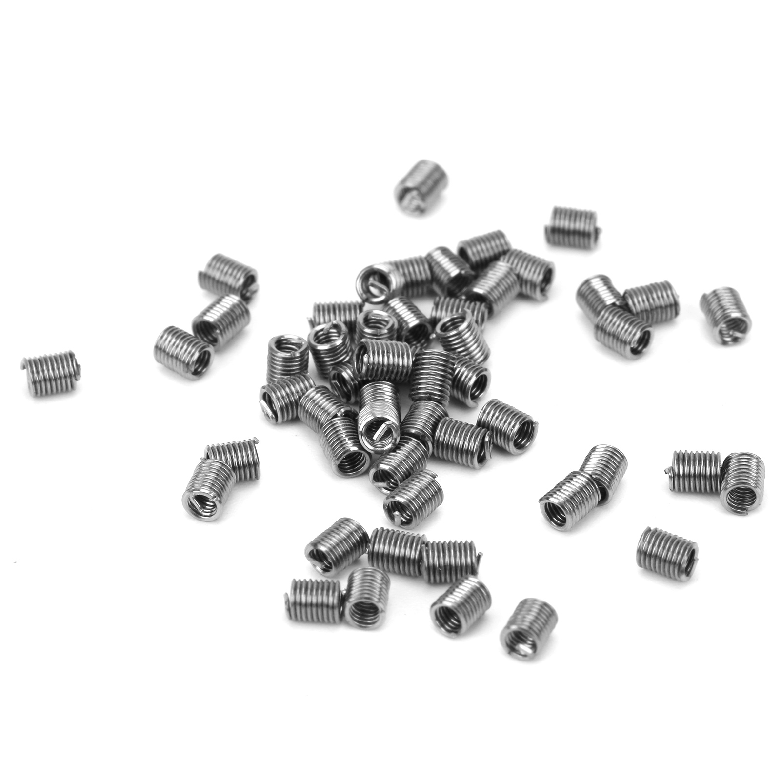 50 Stück Gewindeeinsätze, Geflochten, Edelstahl Sus304, Buchsenreparatur M1,6 X 0,35, 3d