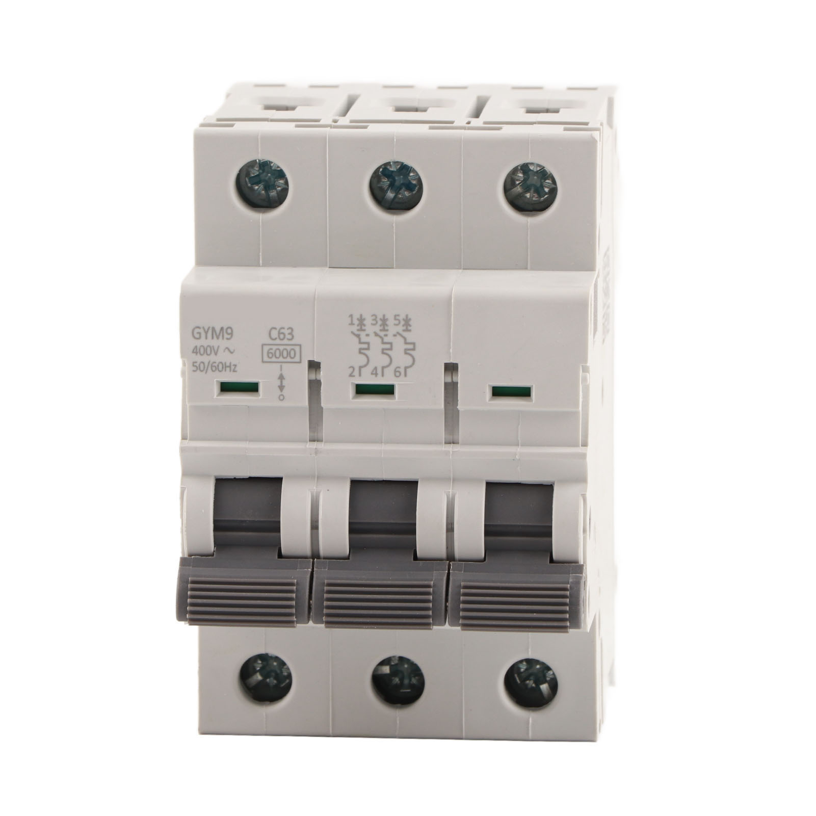 Gym9-c63 3p 230/400vac 50/60hz Ip20 Leitungsschutzschalter Mit Fehlerstromschutz