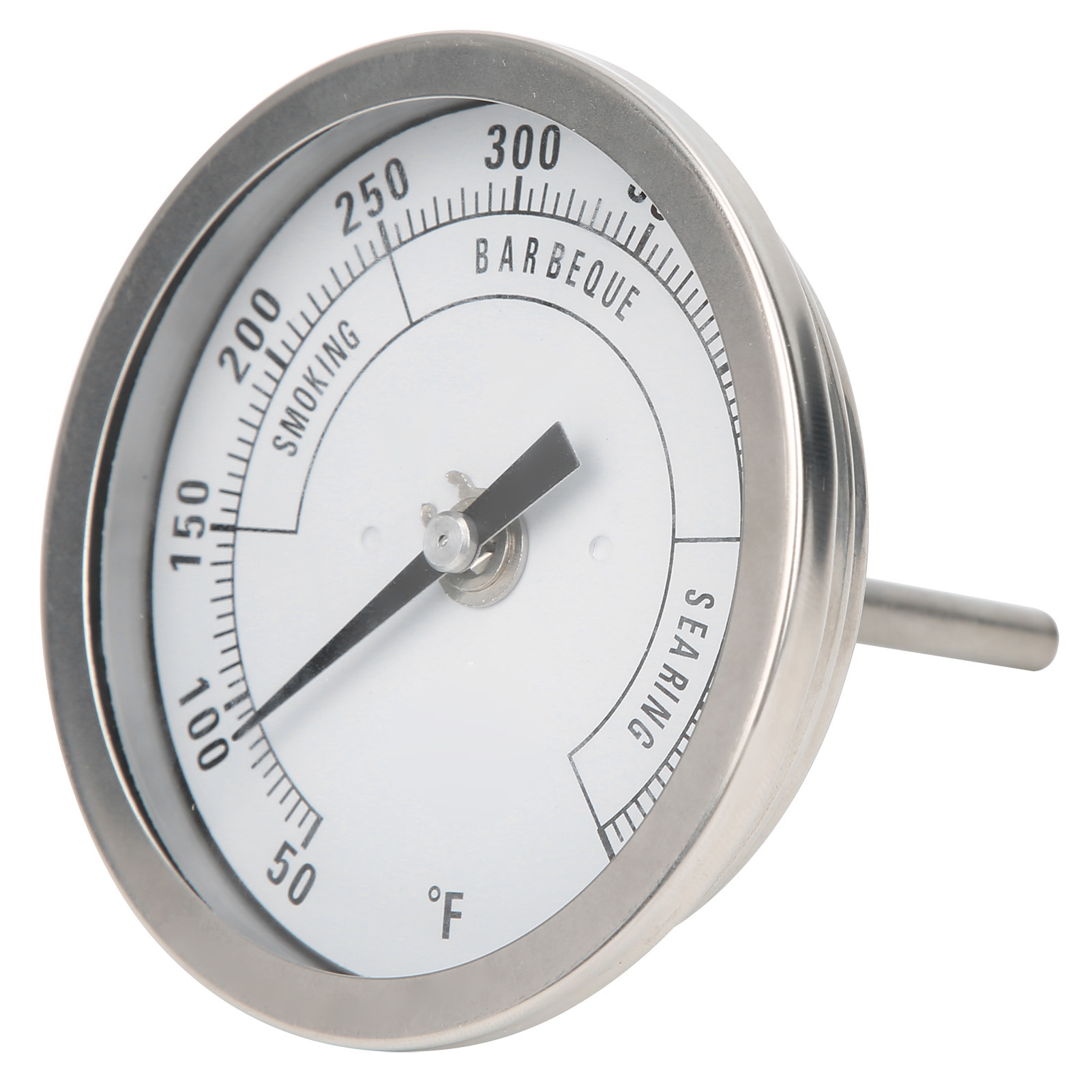 Verstellbares 3-zoll-edelstahl-npt-1/2-zoll-zifferblattthermometer Für Bbq-grillofen 50-550℉