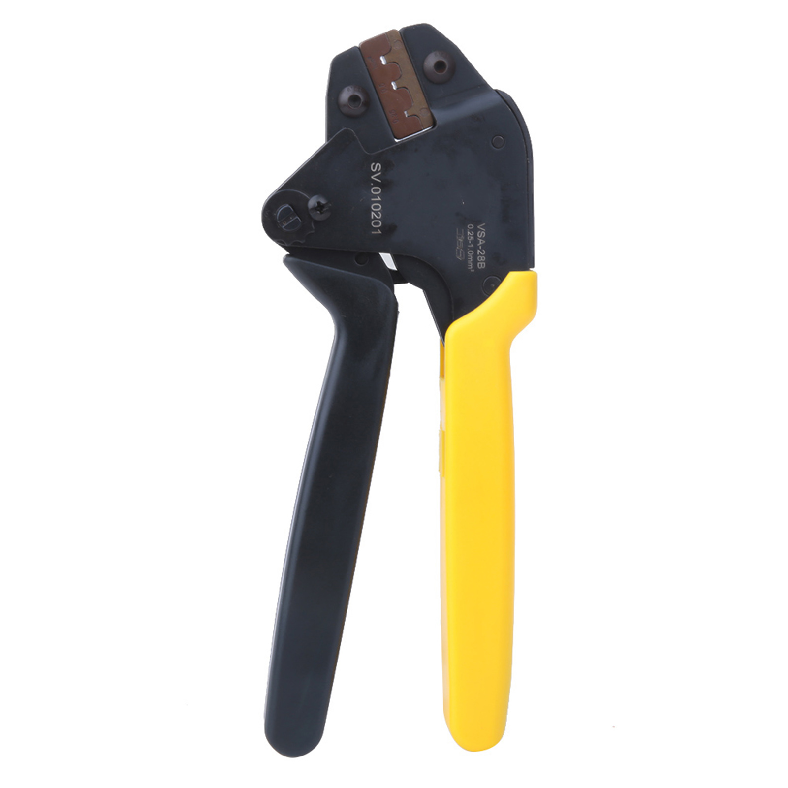 Vsa 28b Ratschen-crimpzange Mit Federklemmen, 0,25–1 Mm Awg23-17 Kohlenstoffstahl