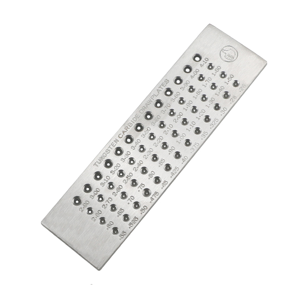 Runde Drahtschneide, 52 Löcher, 0,26–4,10 Mm, Wolframstahllegierung, Für Die Schmuckherstellung